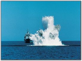 Minensprengung nach Auffinden einer Mine. (Foto: PIZM)